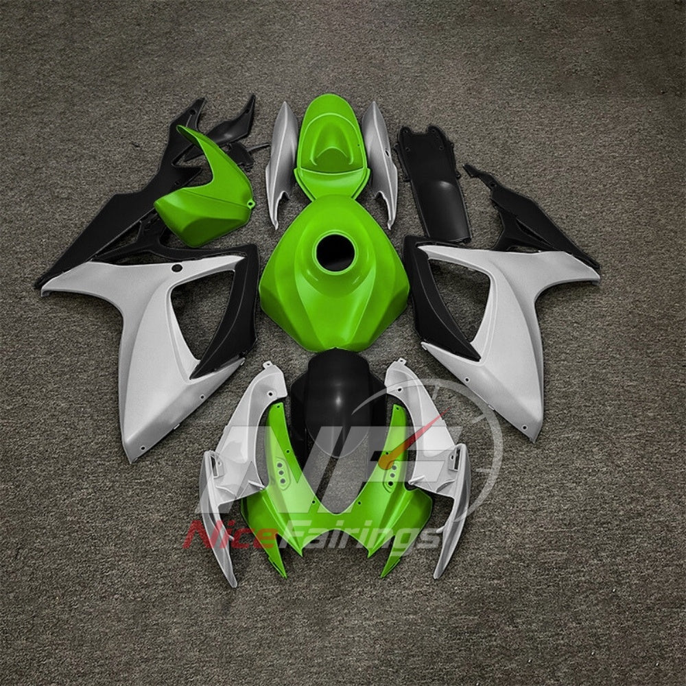 For Suzuki GSXR600 GSXR750 K6 2006-2007 Painted ABS Fairings Black Gray Complete Bodywork | NiceFairings - paint design NO.5 option image