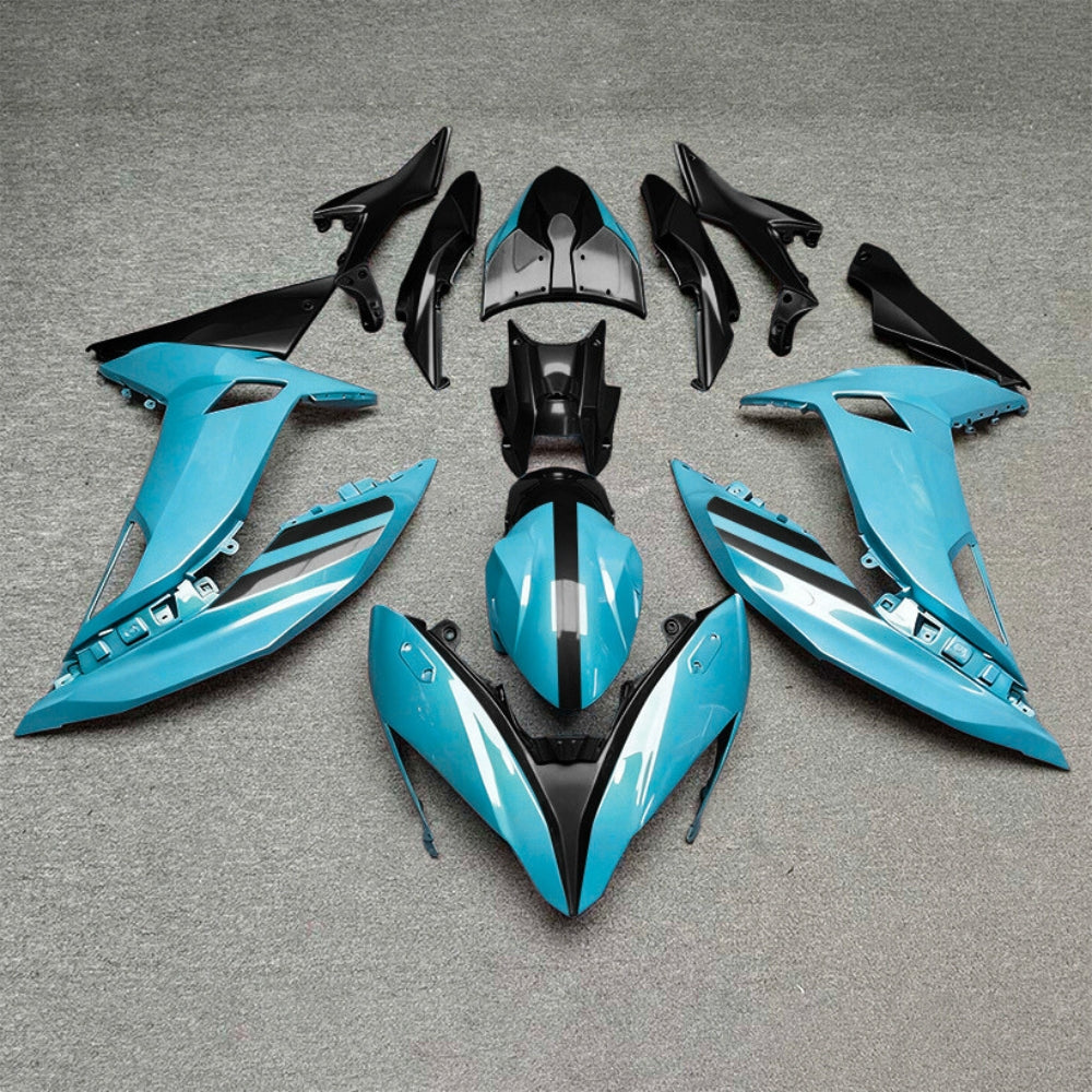 Ninja 650 ER-6F 2017-2019 Custom Painted Bodywork green black | NiceFairings - paint design NO.5 option image