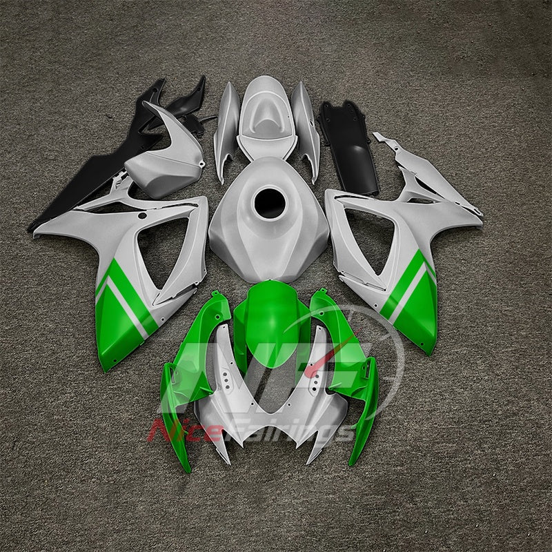For Suzuki GSXR600 GSXR750 K6 2006-2007 ABS Fairing Kit Gray Blue Painted Bodywork | NiceFairings - paint design NO.5 option image