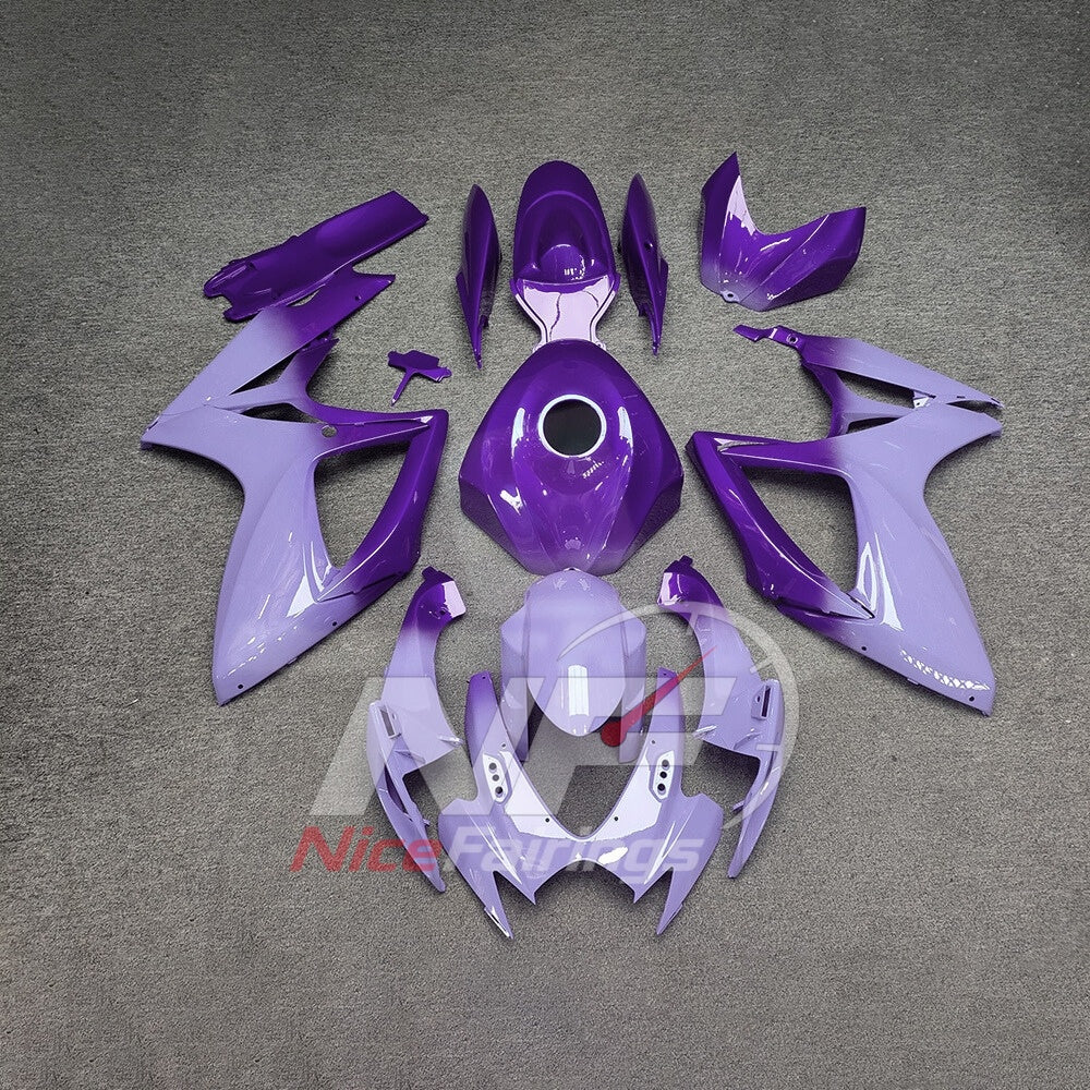 For Suzuki GSXR600 GSXR750 K6 2006-2007 Painted ABS Fairings Gray Purple Complete Bodywork | NiceFairings - main product image