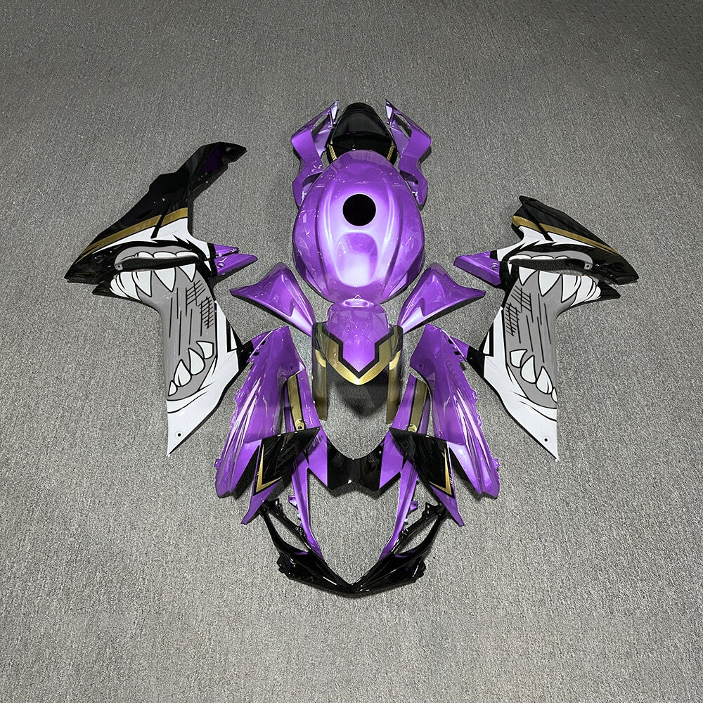 For Suzuki GSXR600 GSXR750 K11 2011-2016 Motorcycle Fairing Kit White Purple Body Panels | NiceFairings - main product image
