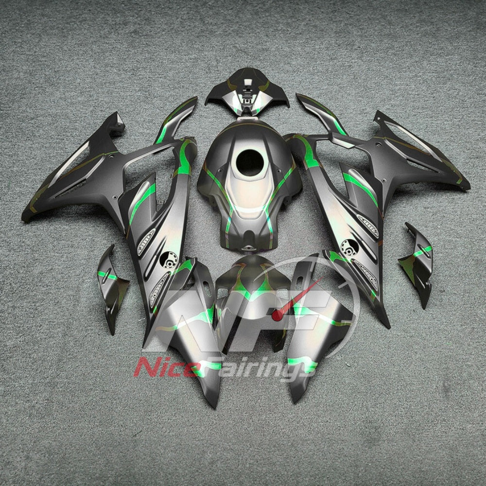 For BMW S1000RR 2023-2024 Teal Black Painted ABS Fairings with Complete Replacement Bodywork | NiceFairings - paint design NO.3 option image