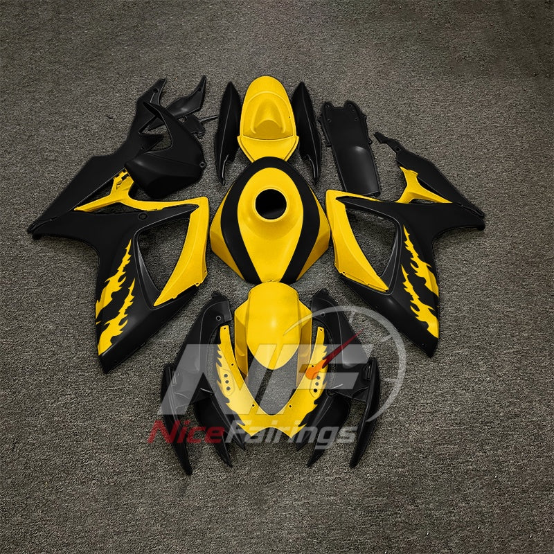 For Suzuki GSXR600 GSXR750 K6 2006-2007 ABS Body Kit Gray Street Track Fairings | NiceFairings - paint design NO.5 option image