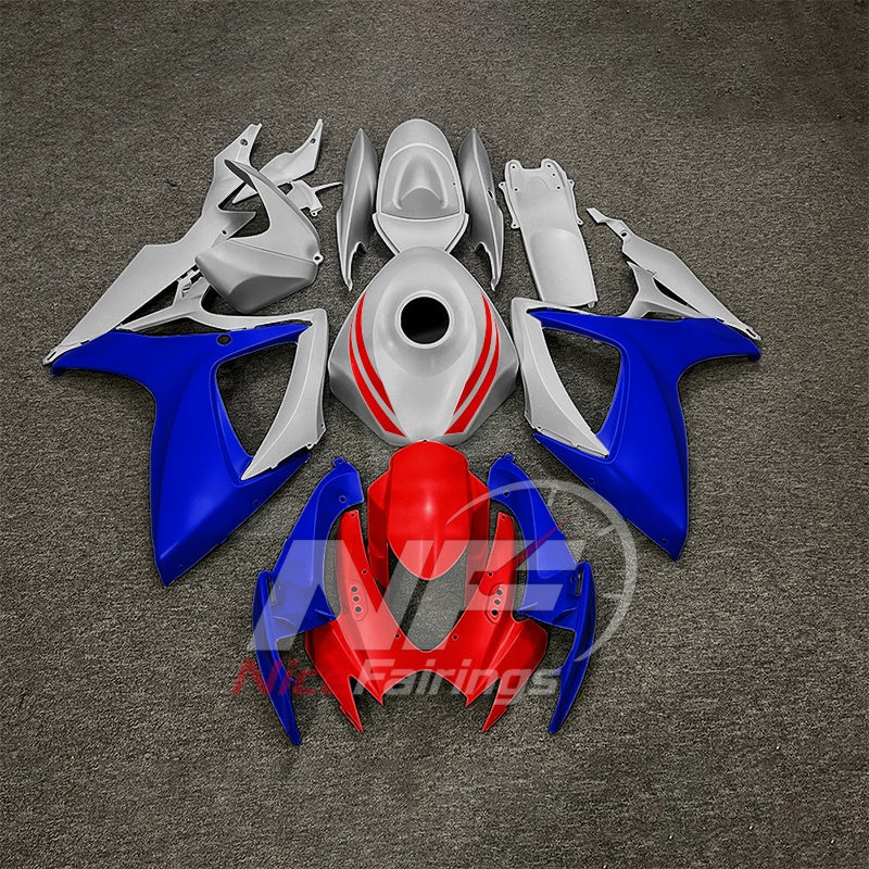 For Suzuki GSXR600 GSXR750 K6 2006-2007 Painted ABS Fairings Black Gray Complete Bodywork | NiceFairings - paint design NO.6 option image