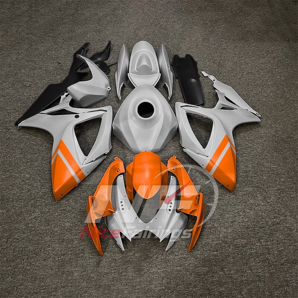 For Suzuki GSXR600 GSXR750 K6 2006-2007 ABS Fairing Kit Gray Blue Painted Bodywork | NiceFairings - paint design NO.6 option image