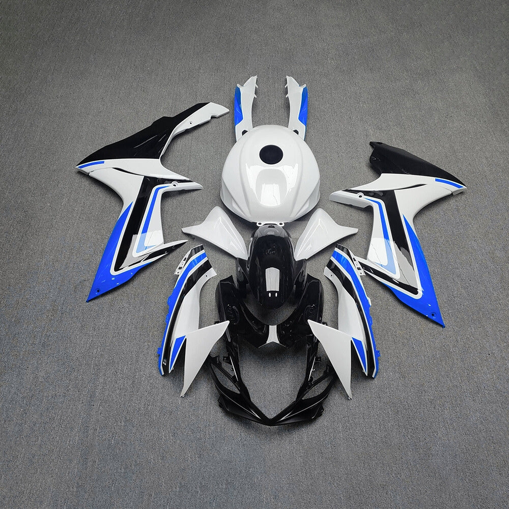 For Suzuki GSXR600 GSXR750 K11 2011-2016 Motorcycle Fairing Kit White Black Body Panels | NiceFairings - main product image
