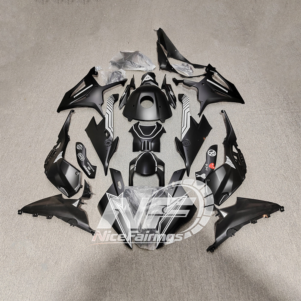 For BMW S1000RR 2019-2022 Red Black Custom Fairings, ABS Replacement Plastics Full Body Kit | NiceFairings - paint design NO.6 option image