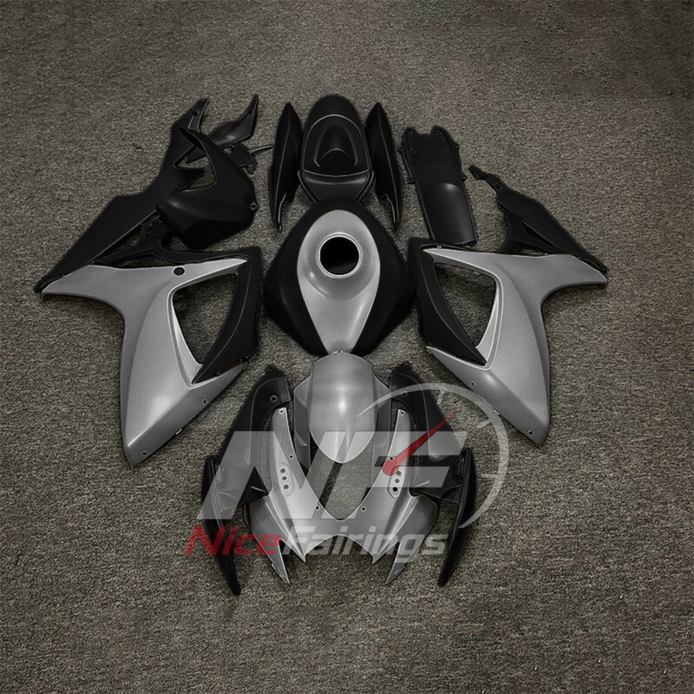 For Suzuki GSXR600 GSXR750 K6 2006-2007 ABS Body Kit Teal Gray Street Track Fairings | NiceFairings - paint design NO.6 option image