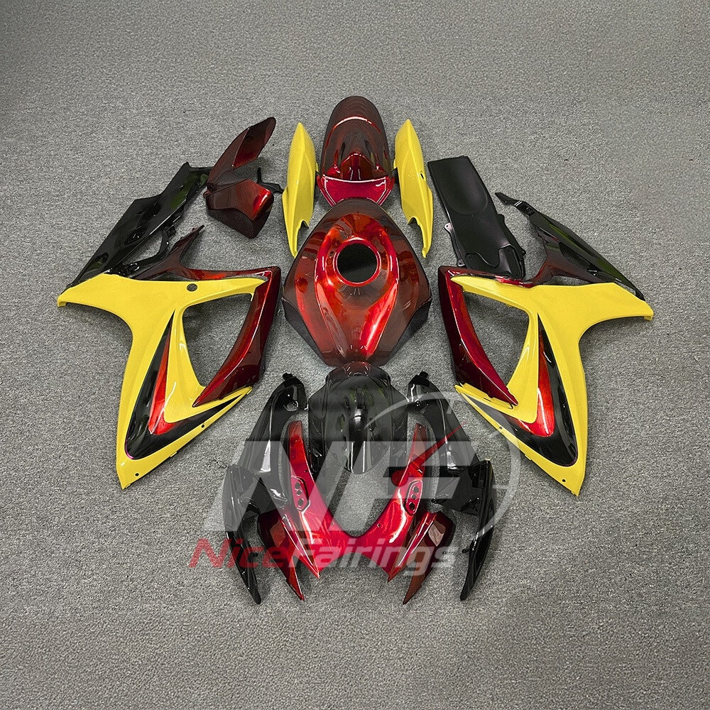 For Suzuki GSXR600 GSXR750 K6 2006-2007 Motorcycle Fairing Kit Gray Body Panels | NiceFairings - paint design NO.2 option image