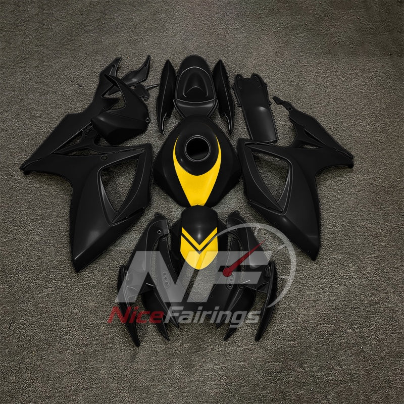 For Suzuki GSXR600 GSXR750 K6 2006-2007 Motorcycle Fairing Kit Black Gray Body Panels | NiceFairings - paint design NO.6 option image