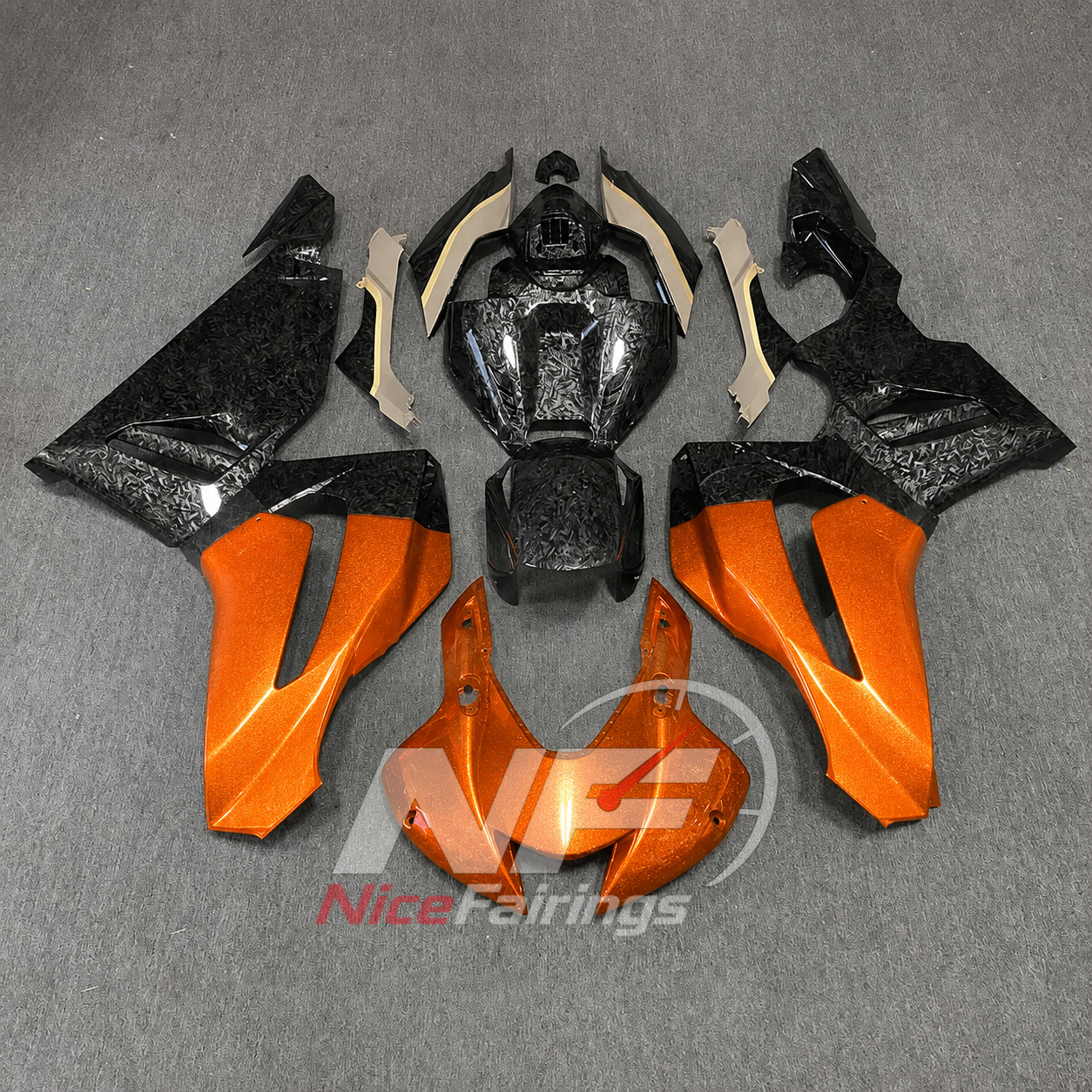 Carbon Black Cyan ABS fairing kit for Honda CBR1000RR-R 2020-2023, design AA03-P05 - image 10