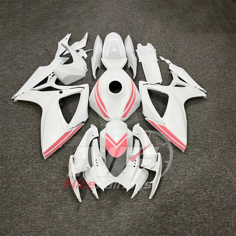 For Suzuki GSXR600 GSXR750 K6 2006-2007 Painted ABS Fairings Gray Complete Bodywork | NiceFairings - paint design NO.6 option image