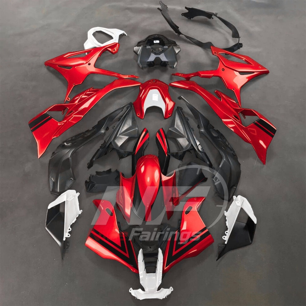 For BMW S1000RR 2025-2026 Purple Black ABS Body Kit with Street and Track Fairing Panels | NiceFairings - paint design NO.7 option image