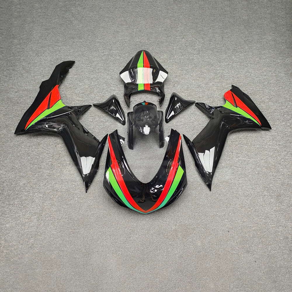 For Suzuki GSX-R600 GSX-R750 K11 2011-2016 Sportbike Fairing Set White Black Custom Painted Plastics | NiceFairings - main product image