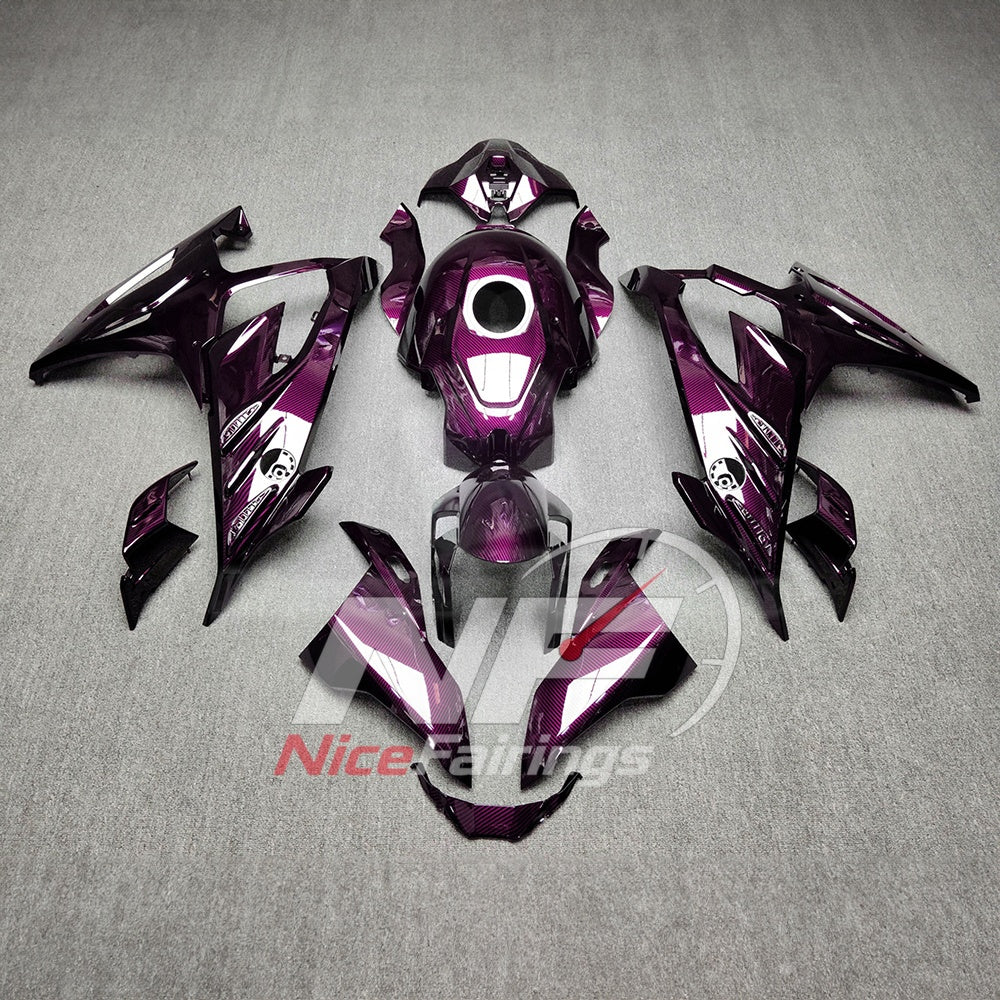 For BMW S1000RR 2023-2024 Pink Black Custom Fairings with ABS Sportbike Plastics and Full Body Kit | NiceFairings - paint design NO.3 option image