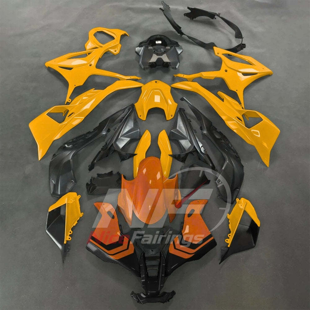 For BMW S1000RR 2025-2026 Blue Black ABS Body Kit with Street and Track Fairing Panels | NiceFairings - paint design NO.7 option image