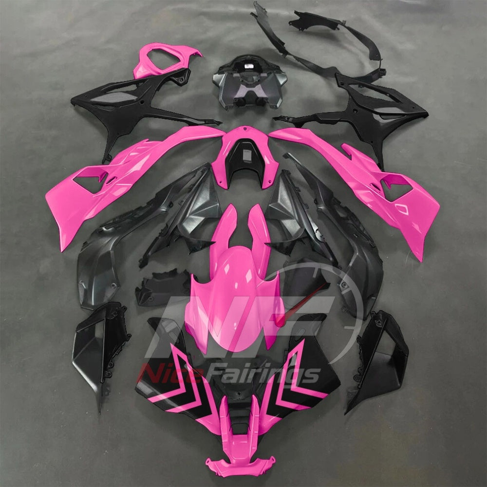 For BMW S1000RR 2025-2026 Green Black ABS Fairing Kit with Painted Bodywork and Replacement Panels | NiceFairings - paint design NO.4 option image