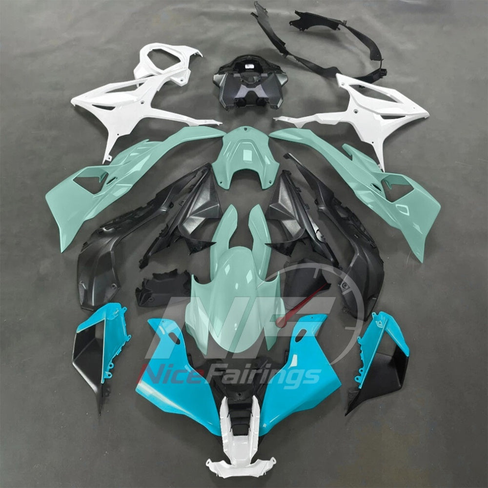 For BMW S1000RR 2025-2026 Orange Black ABS Fairing Kit with Painted Bodywork and Replacement Panels | NiceFairings - paint design NO.5 option image