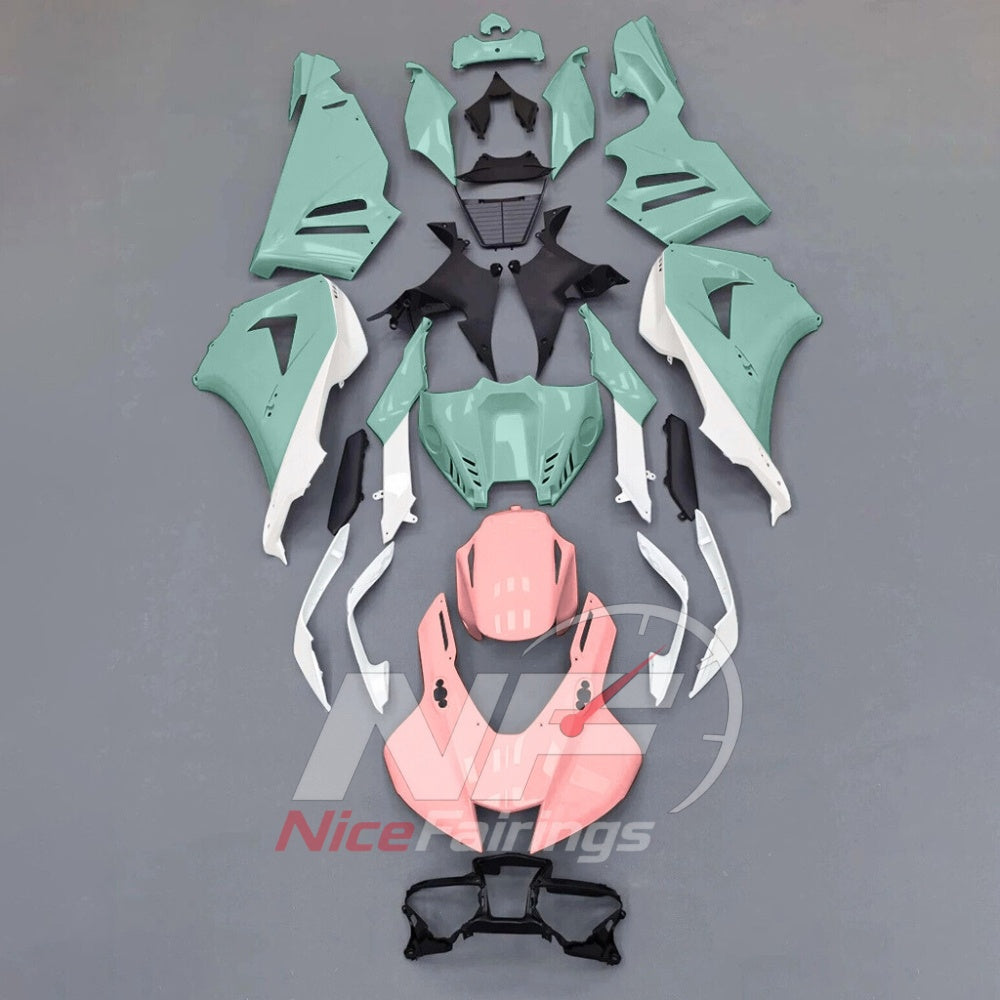 For Honda CBR1000RR-R SP 2024-2026 Teal Black ABS Fairing Kit with Painted Bodywork and Replacement Panels | NiceFairings - paint design NO.7 option image
