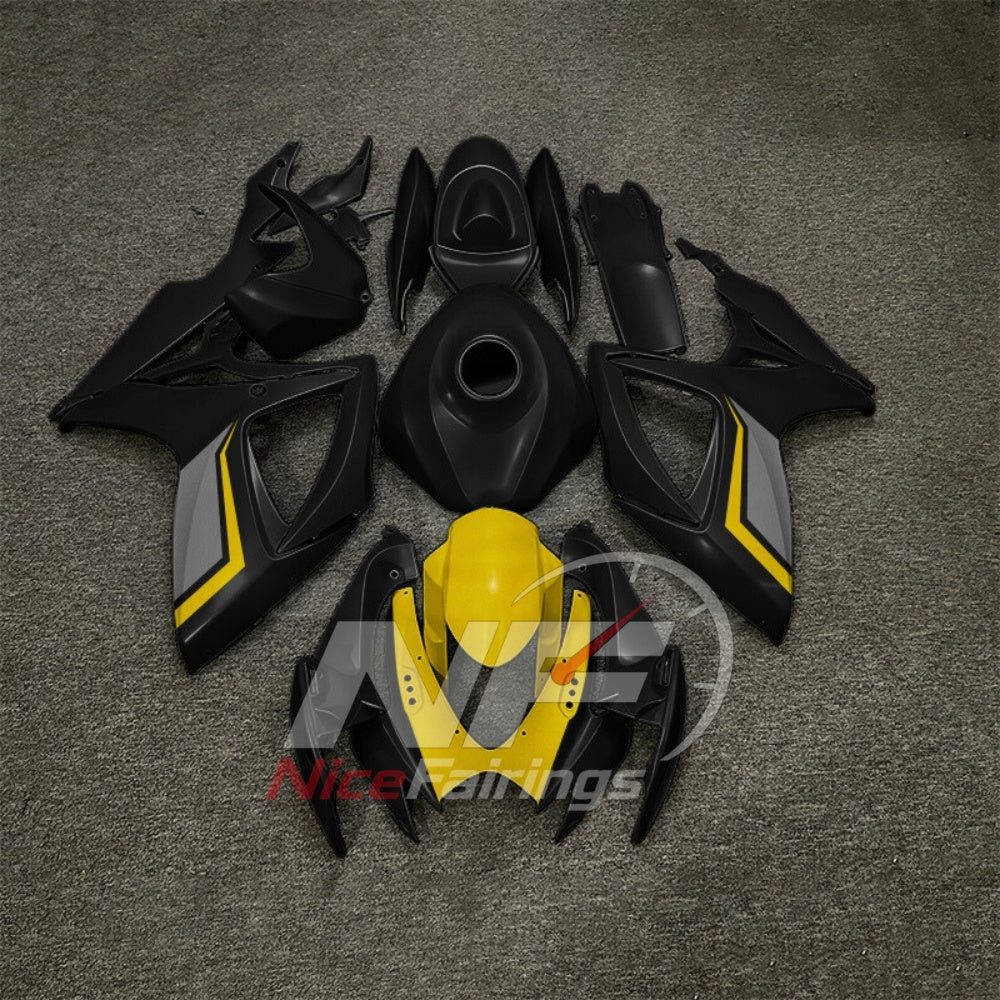 For Suzuki GSXR600 GSXR750 K6 2006-2007 Painted ABS Fairings Black Gray Complete Bodywork | NiceFairings - paint design NO.2 option image