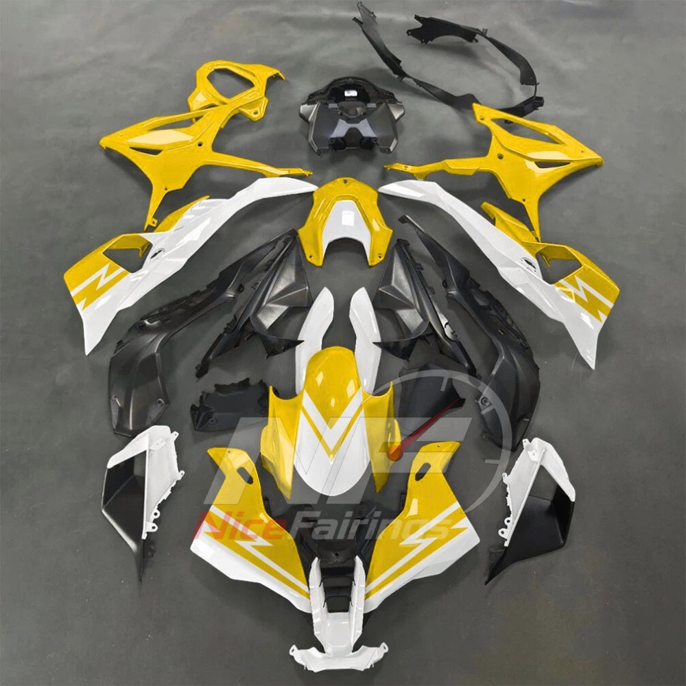 For BMW S1000RR 2025-2026 Green Black ABS Fairing Kit with Painted Bodywork and Replacement Panels | NiceFairings - paint design NO.5 option image