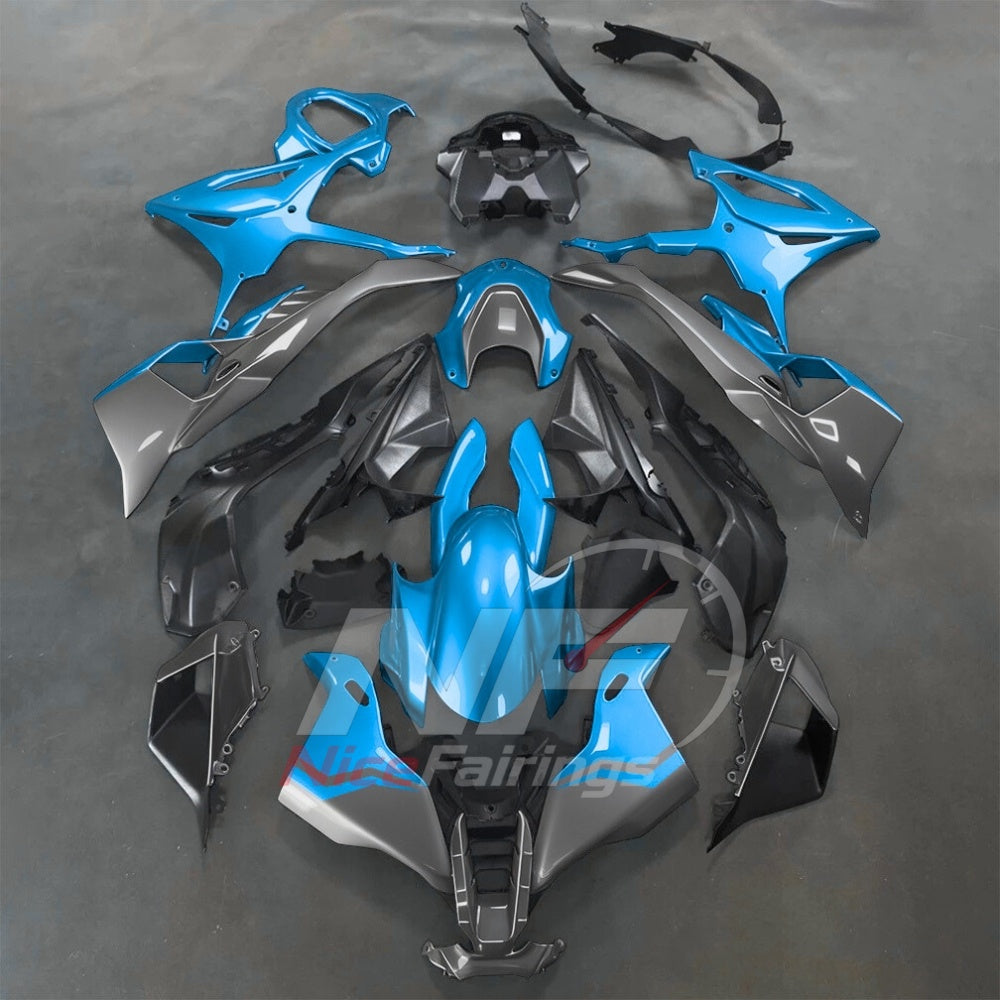 For BMW S1000RR 2025-2026 Green Black Motorcycle Fairing Kit with Aftermarket Body Panels | NiceFairings - paint design NO.3 option image
