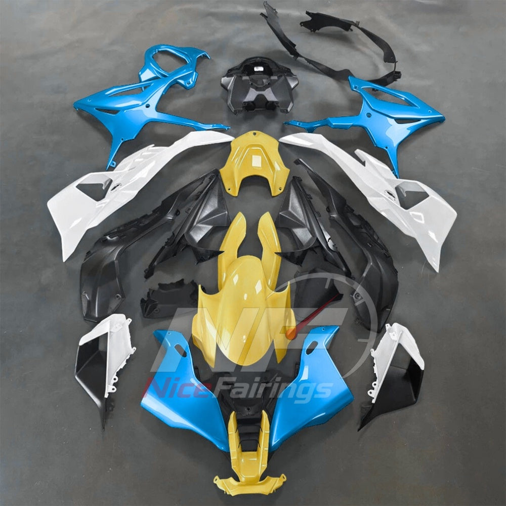 For BMW S1000RR 2025-2026 Purple Black Sportbike Fairing Set with Custom Painted Plastics | NiceFairings - paint design NO.5 option image