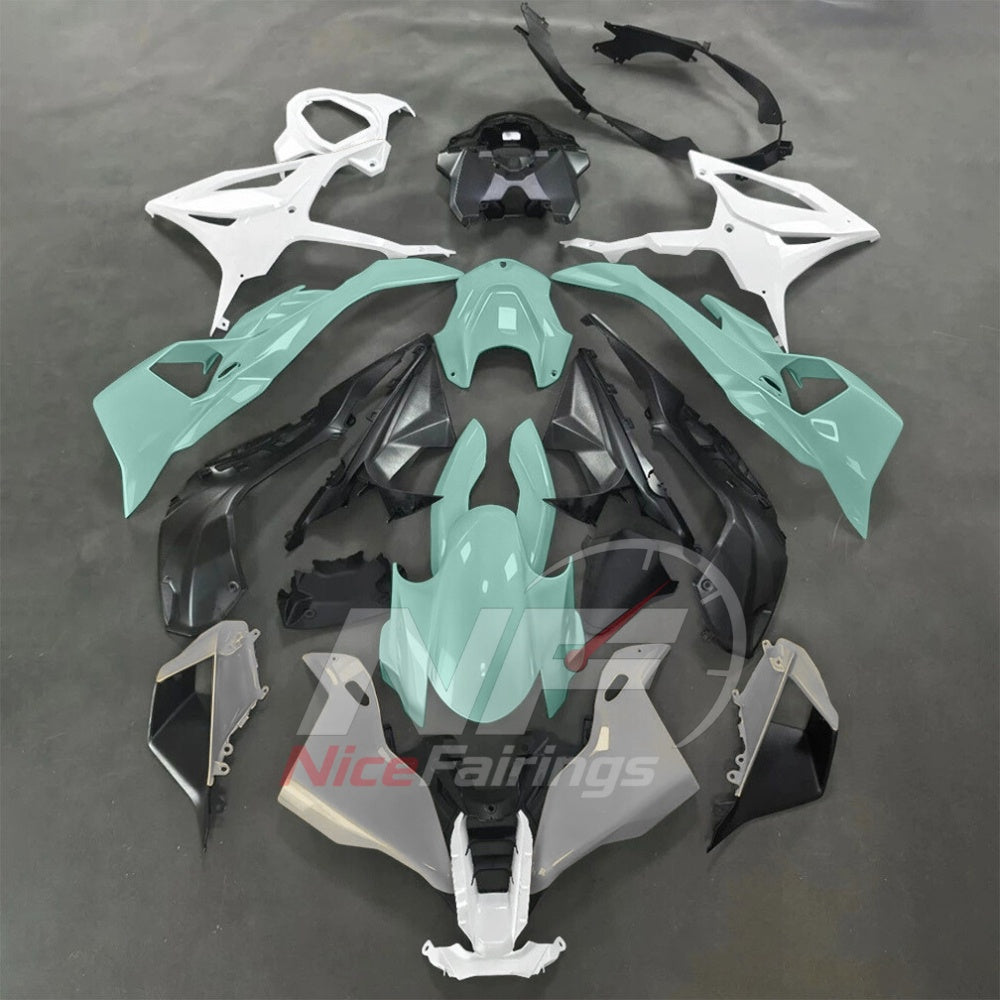 For BMW S1000RR 2025-2026 Teal Black ABS Body Kit with Street and Track Fairing Panels | NiceFairings - main product image