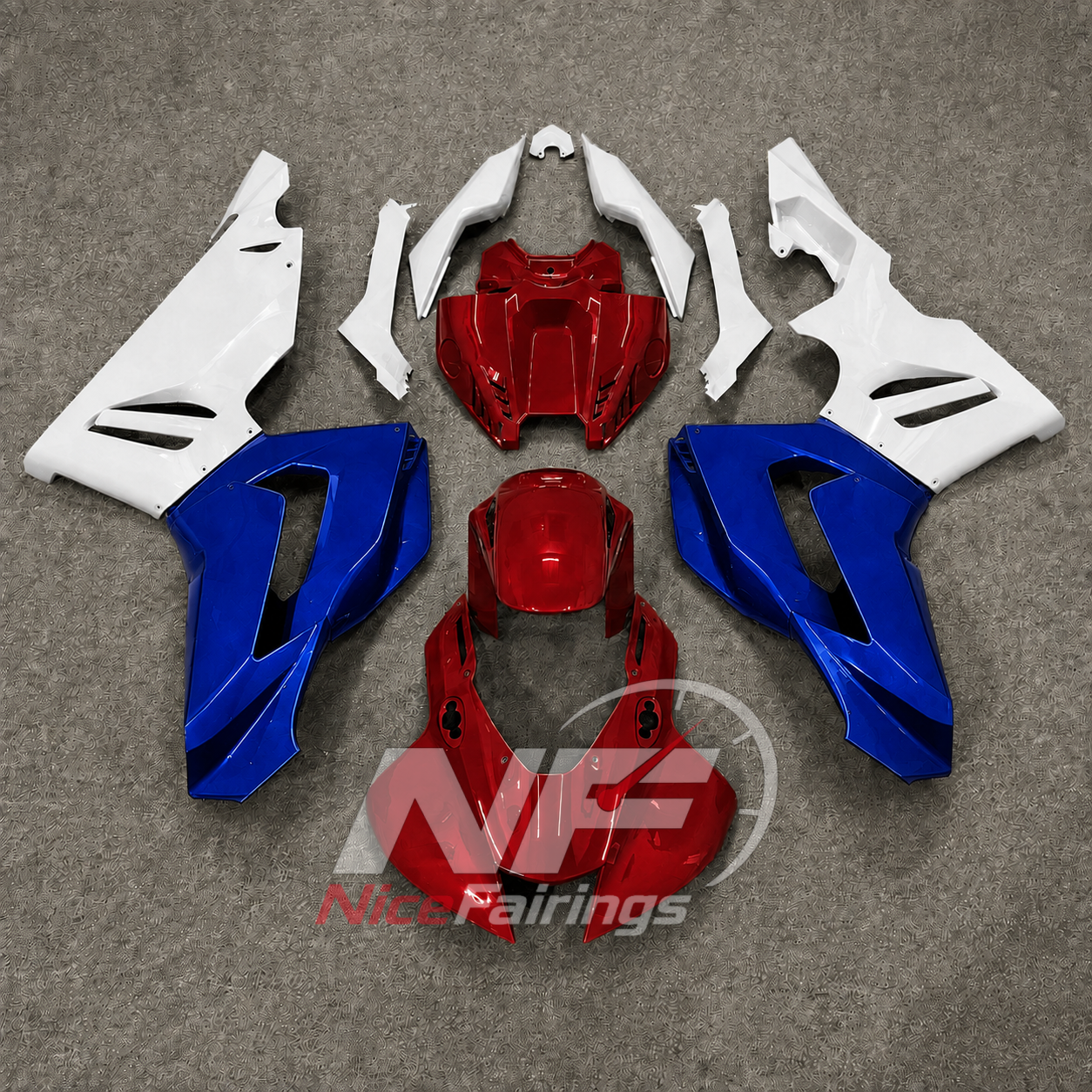 Matte Black Silver ABS fairing kit for Honda CBR1000RR-R 2020-2023, design A9R2-P02 - image 5