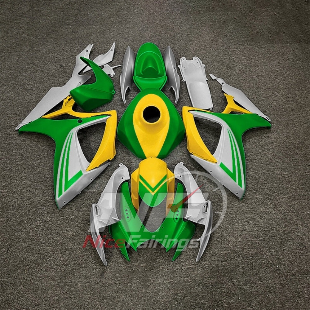 For Suzuki GSXR600 GSXR750 K6 2006-2007 ABS Body Kit Gray Street Track Fairings | NiceFairings - paint design NO.2 option image