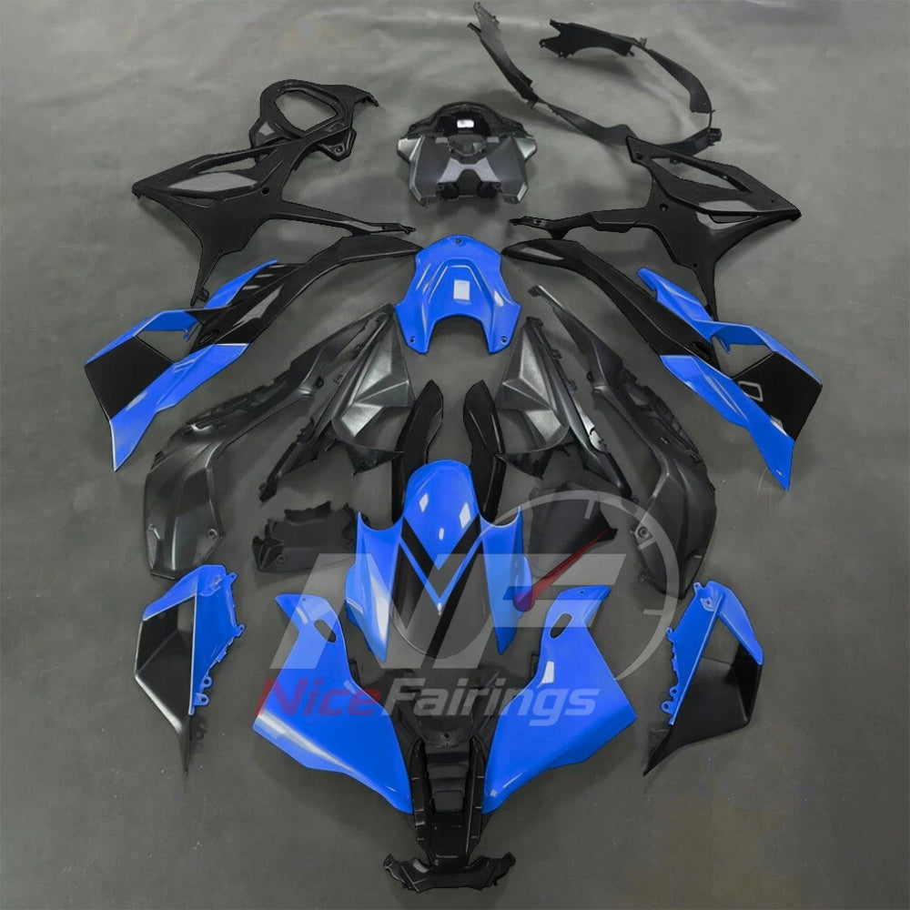For BMW S1000RR 2025-2026 Yellow Black Sportbike Fairing Set with Custom Painted Plastics | NiceFairings - paint design NO.7 option image