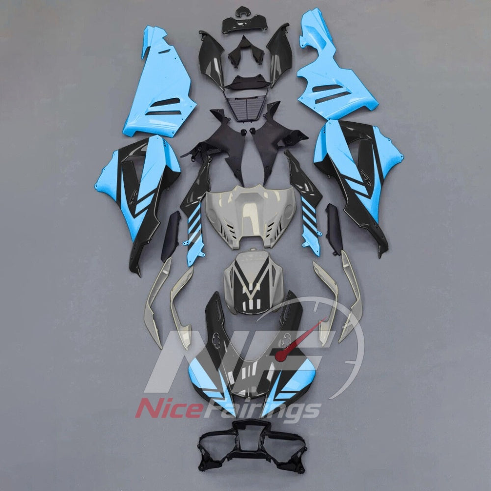 For Honda CBR1000RR-R SP 2024-2026 Blue Black Sportbike Fairing Set with Custom Painted Plastics | NiceFairings - paint design NO.4 option image