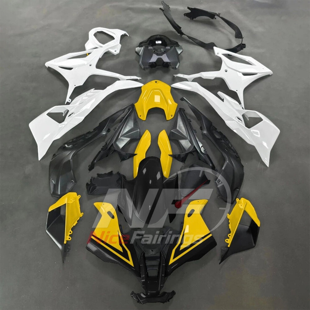 For BMW S1000RR 2025-2026 Green Black ABS Fairing Kit with Painted Bodywork and Replacement Panels | NiceFairings - paint design NO.5 option image