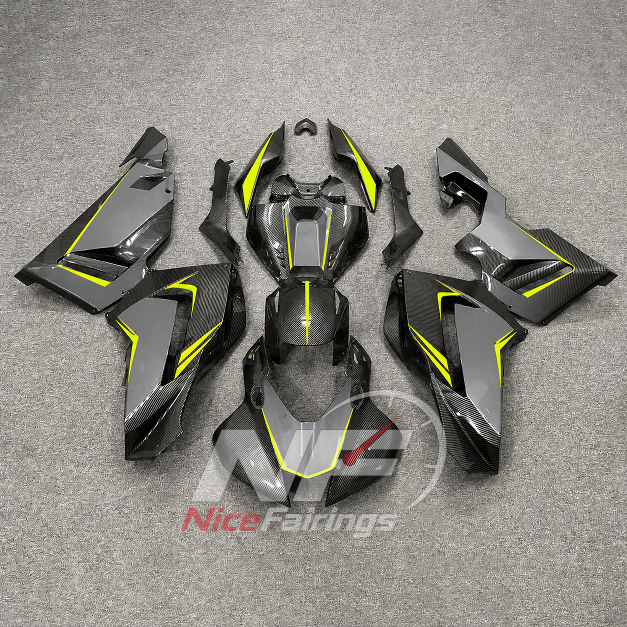 Carbon Black Silver ABS fairing kit for Honda CBR1000RR-R 2020-2023, design AR4-P01 - image 10