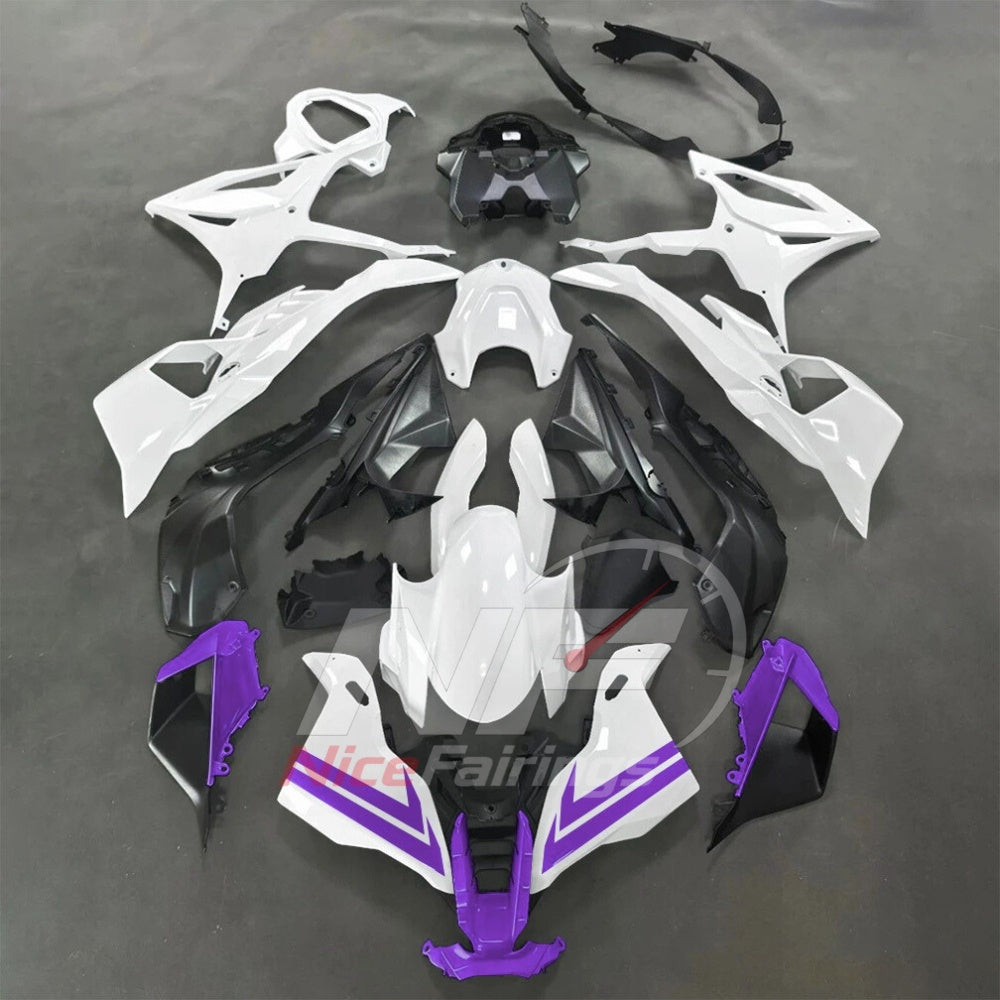 For BMW S1000RR 2025-2026 Green Black Sportbike Fairing Set with Custom Painted Plastics | NiceFairings - paint design NO.4 option image