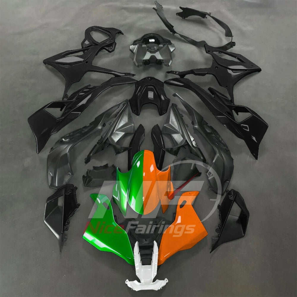 For BMW S1000RR 2025-2026 Blue Black ABS Body Kit with Street and Track Fairing Panels | NiceFairings - paint design NO.4 option image