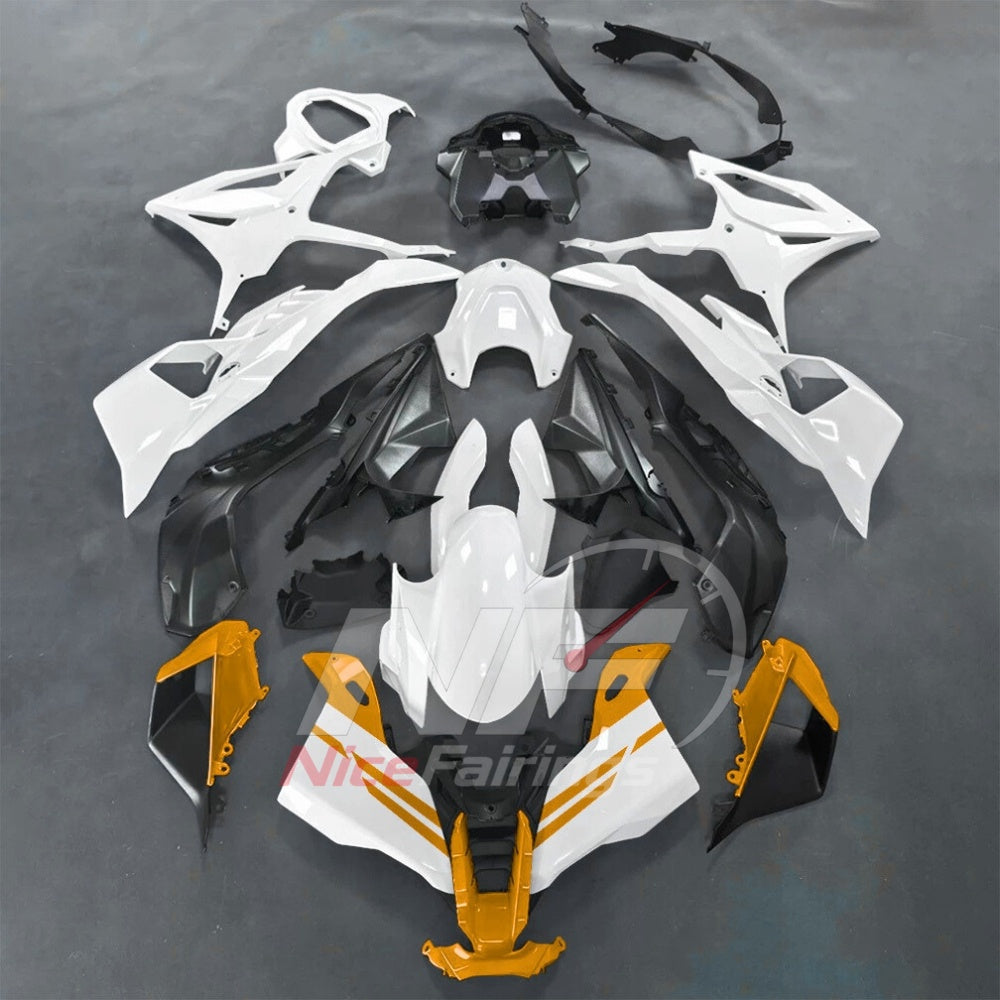 For BMW S1000RR 2025-2026 Green Black ABS Body Kit with Street and Track Fairing Panels | NiceFairings - paint design NO.3 option image