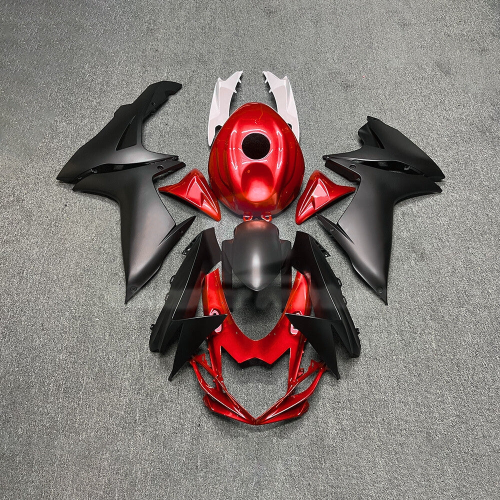 For Suzuki GSX-R600 GSX-R750 K11 2011-2026 Sportbike Fairing Set Red Custom Painted Plastics | NiceFairings - paint design NO.7 option image