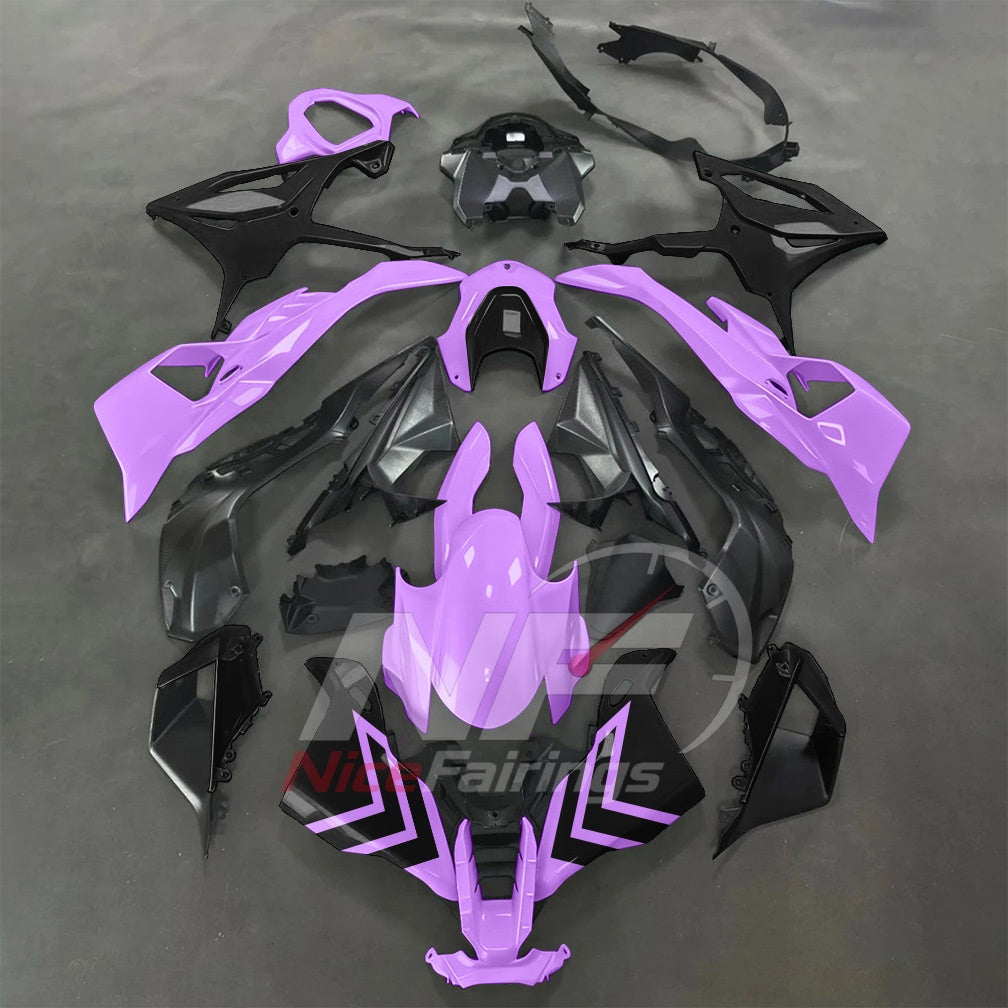 For BMW S1000RR 2025-2026 Red Black Motorcycle Fairing Kit with Aftermarket Body Panels | NiceFairings - paint design NO.7 option image