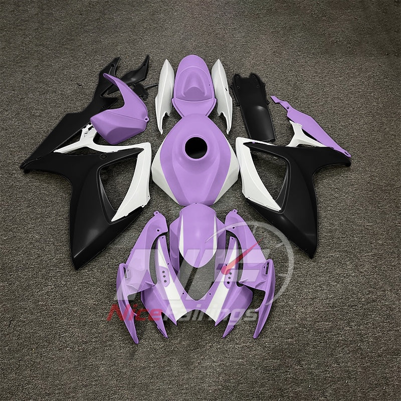 For Suzuki GSX-R600 GSX-R750 K6 2006-2007 Custom Fairings Gray ABS Sportbike Plastics | NiceFairings - paint design NO.7 option image