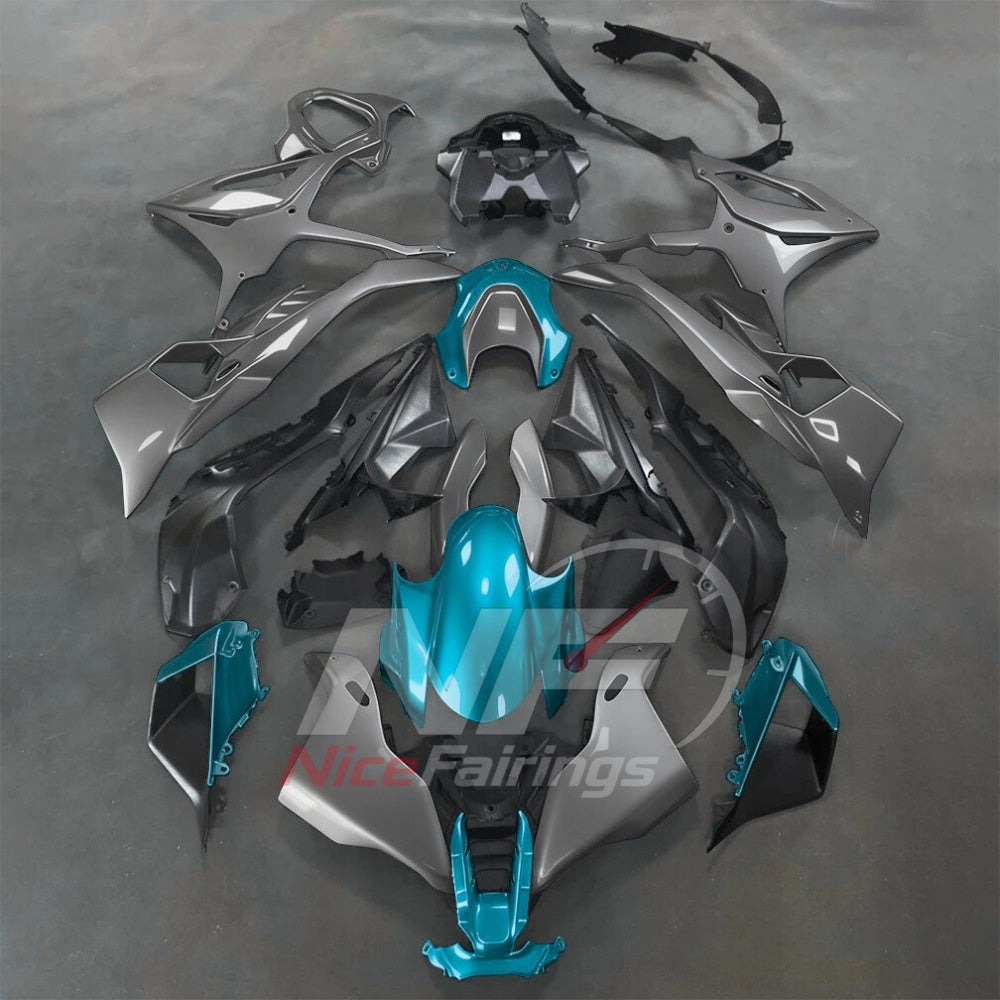 For BMW S1000RR 2025-2026 Green Black Motorcycle Fairing Kit with Aftermarket Body Panels | NiceFairings - paint design NO.2 option image