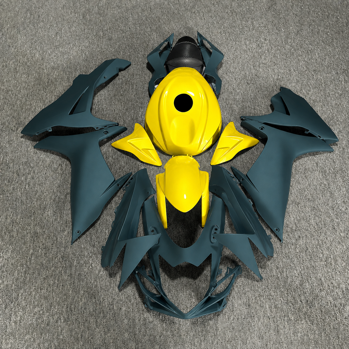For Suzuki GSXR600 GSXR750 K11 2011-2026 ABS Fairing Kit Yellow Painted Bodywork | NiceFairings - paint design NO.5 option image