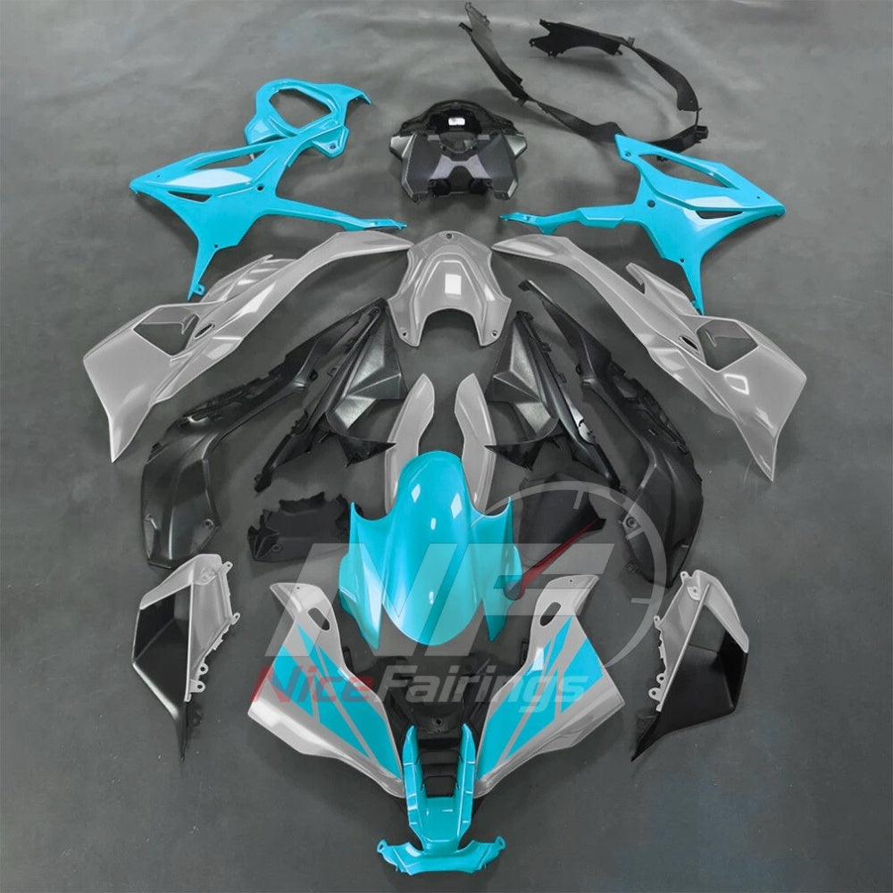 For BMW S1000RR 2025-2026 Pink Black Custom Fairings with ABS Sportbike Plastics and Full Body Kit | NiceFairings - paint design NO.7 option image
