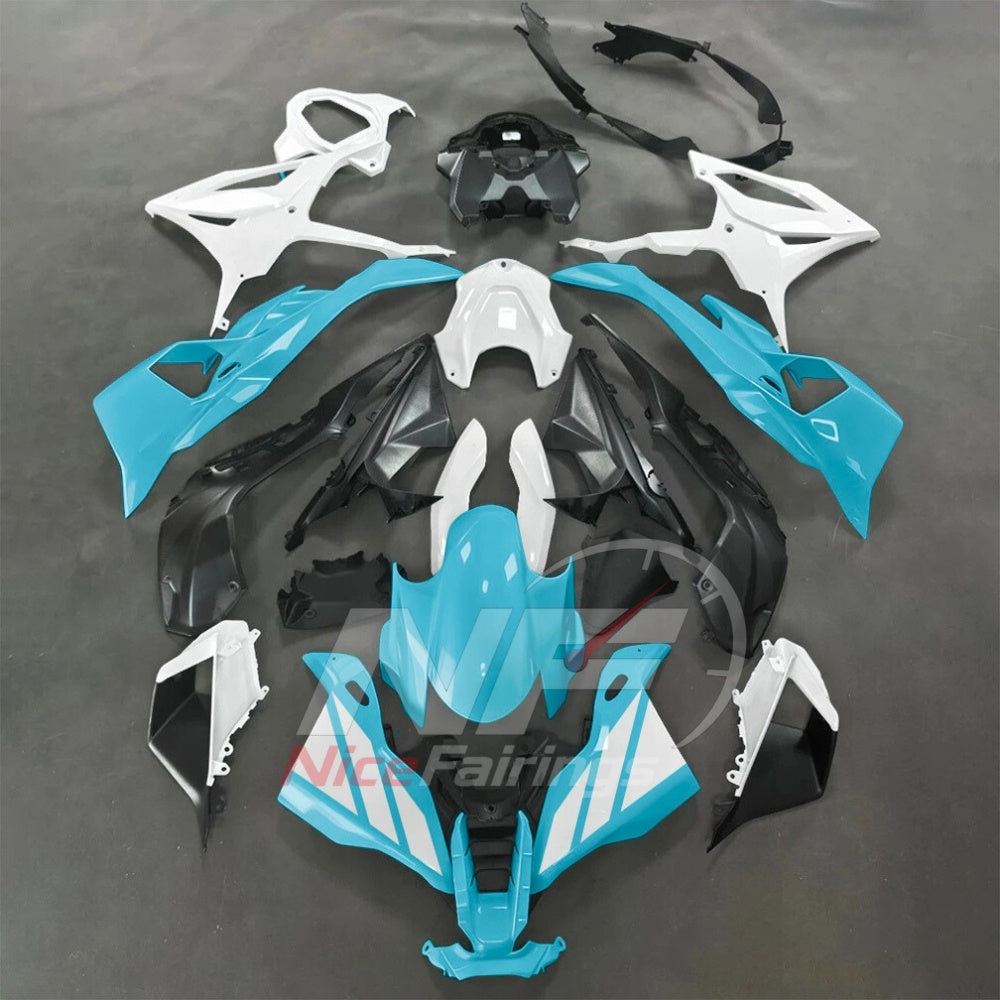 For BMW S1000RR 2025-2026 Orange Black Sportbike Fairing Set with Custom Painted Plastics | NiceFairings - paint design NO.2 option image