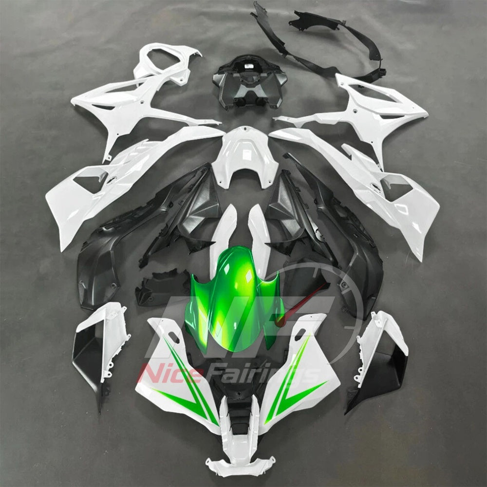 For BMW S1000RR 2025-2026 Green Black ABS Fairing Kit with Painted Bodywork and Replacement Panels | NiceFairings - paint design NO.3 option image