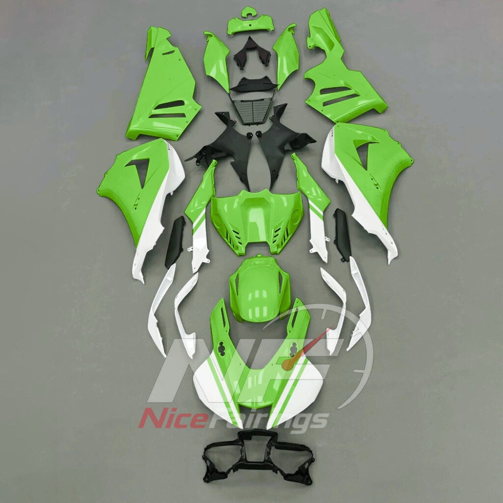 For Honda CBR1000RR-R 2024-2026 Green Black ABS Body Kit with Street and Track Fairing Panels | NiceFairings - paint design NO.4 option image