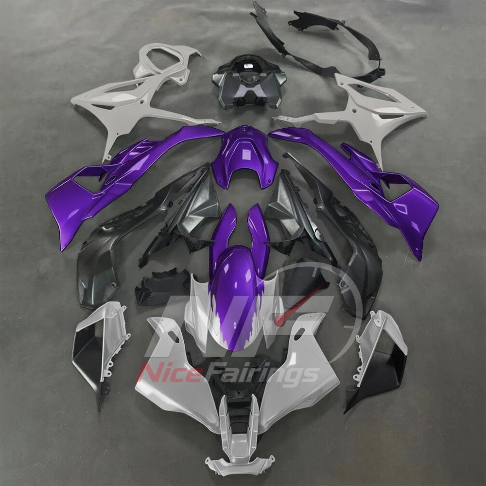For BMW S1000RR 2025-2026 Purple Black Motorcycle Fairing Kit with Aftermarket Body Panels | NiceFairings - main product image
