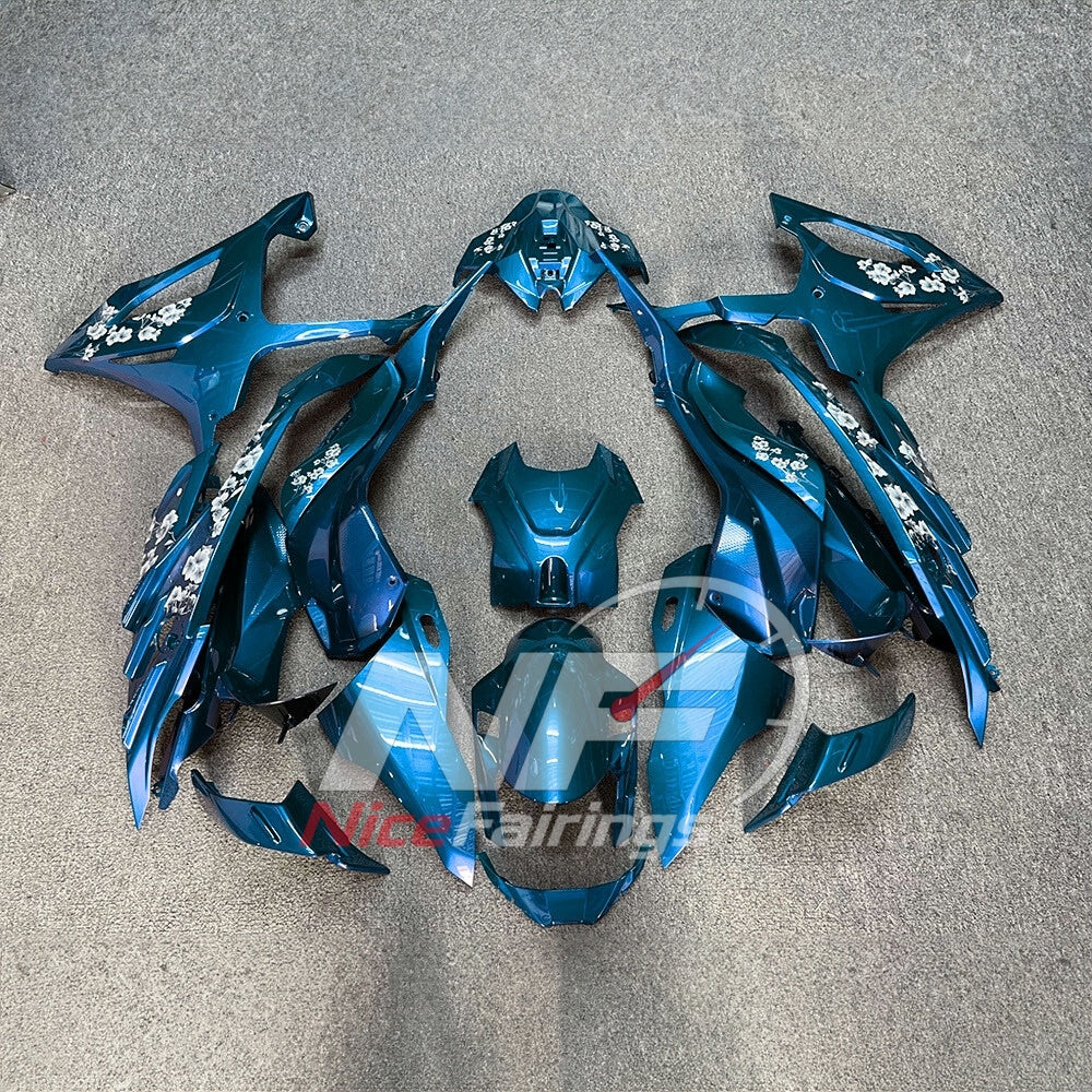 For BMW S1000RR 2023-2024 Pink Black ABS Fairing Kit with Painted Bodywork and Replacement Panels | NiceFairings - paint design NO.7 option image