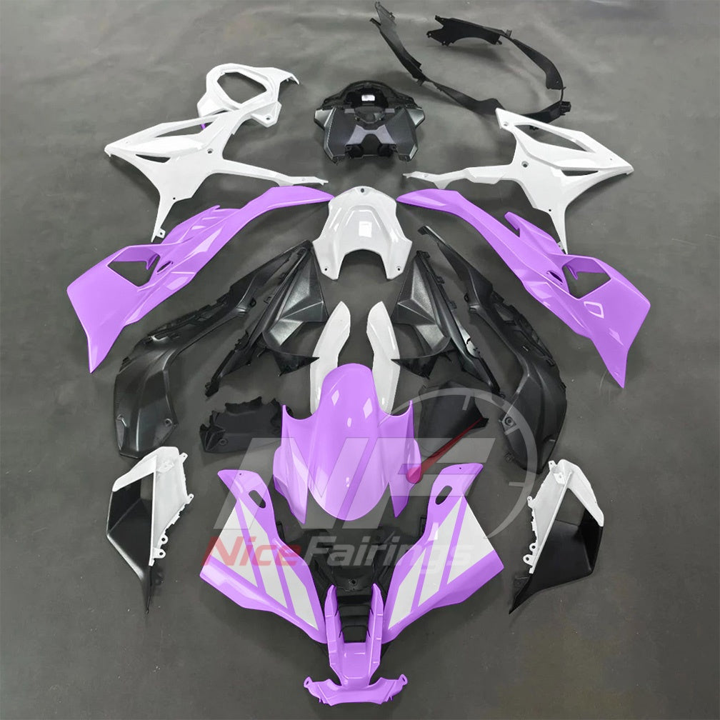 For BMW S1000RR 2025-2026 Green Black Sportbike Fairing Set with Custom Painted Plastics | NiceFairings - paint design NO.7 option image