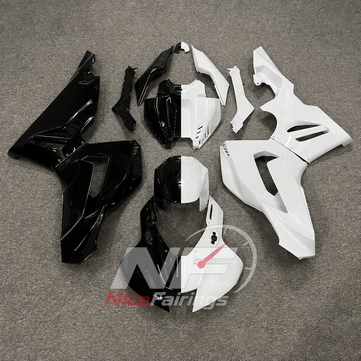 Orange White ABS fairing kit for Honda CBR1000RR-R 2020-2023, design D47-P29 - image 9